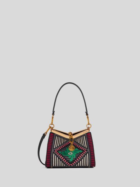 SMALL VELA BAG WITH FLORAL EMBROIDERY