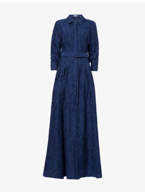 Courtney Jacquard Cotton-Blend Gown