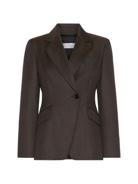 single-breasted wool blazer