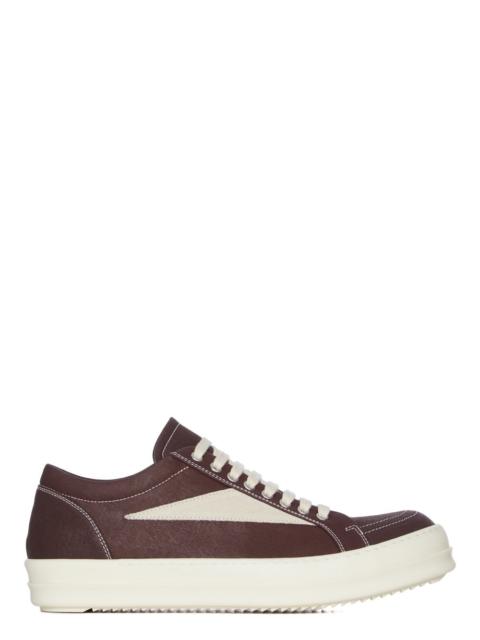 panelled lace-up sneakers