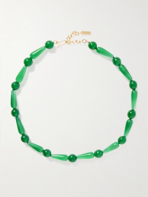 The Depths Of Time Recycled Gold Vermeil Chalcedony Necklace