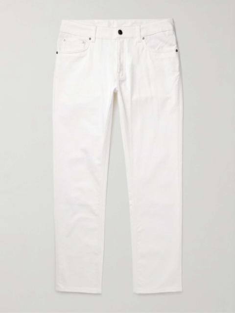 Straight-Leg Paisley-Jacquard Jeans