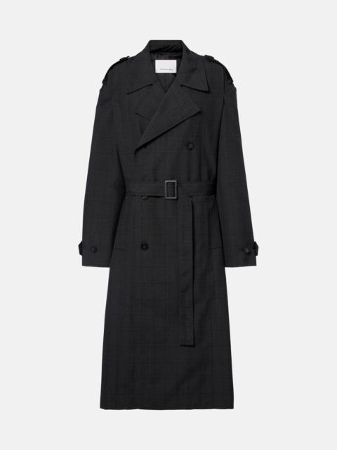 Bleecker plaid trench coat