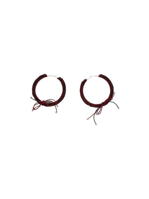 Black & Red Nimbus XL Hoops