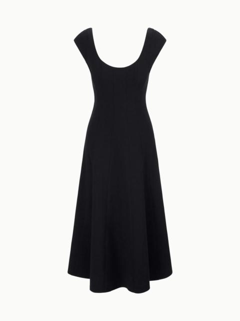 STAUD CHARLOTTE DRESS BLACK
