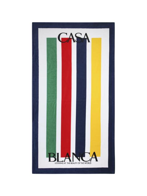 Stripe Logo Towel | Casablanca Paris