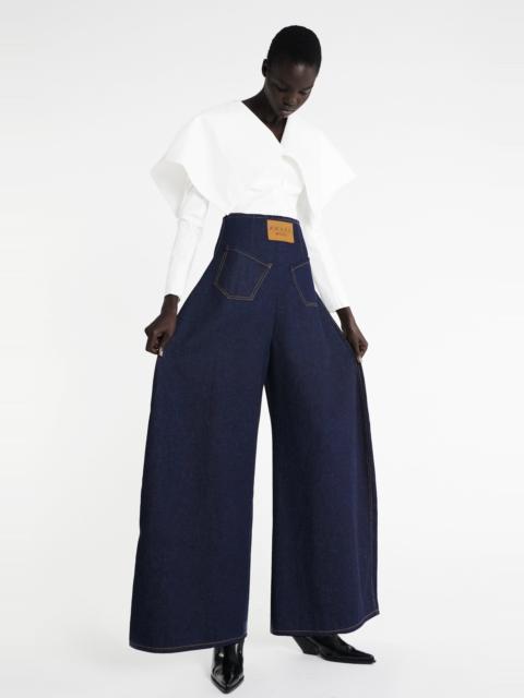 ROUNDED BACK TO FRONT JEANS INDIGO RINSE WASH