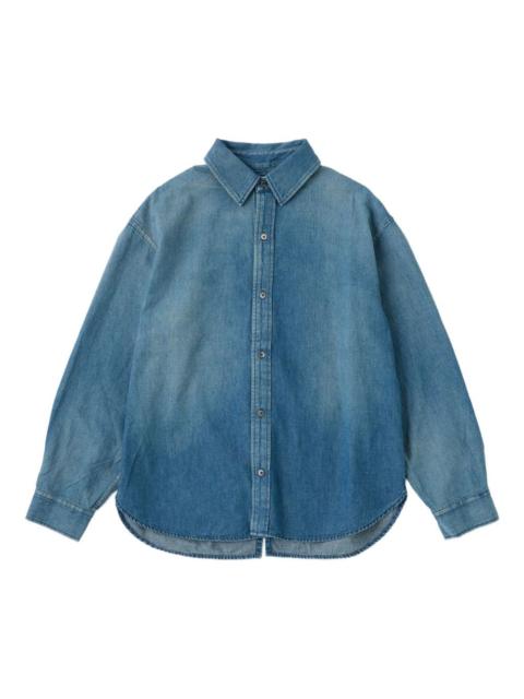 buttoned denim shirt