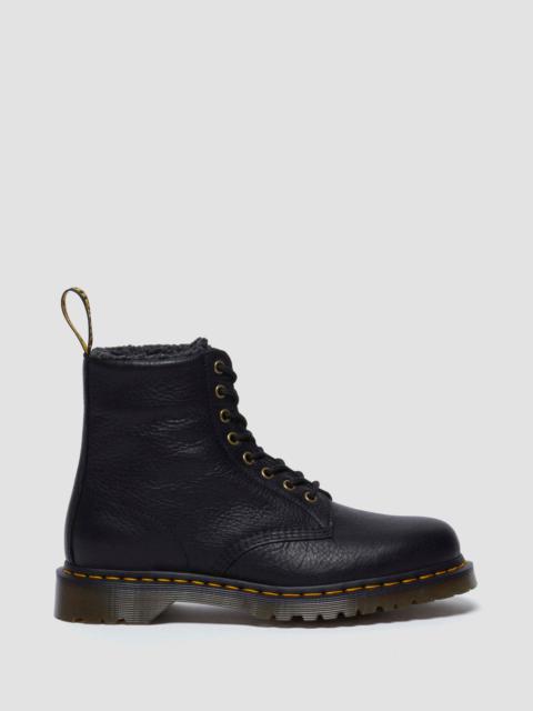 1460 Faux Fur Lined Grizzly Leather Lace Up Boots