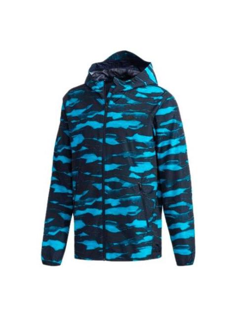 adidas Camouflage Windproof Sports Jacket Blue DW4656