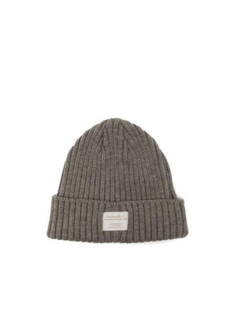 logo-patch beanie hat
