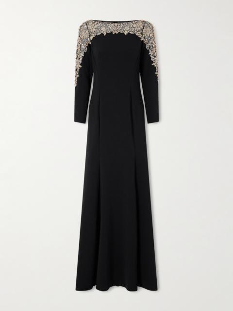 Embellished Jersey Gown