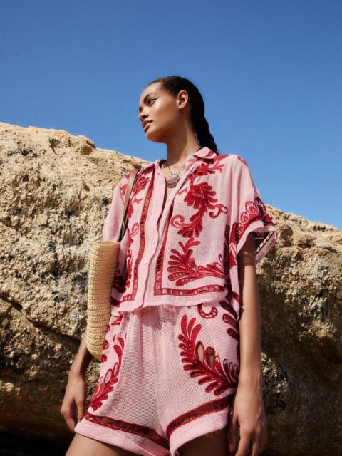 Light Pink Arabesc Shorts