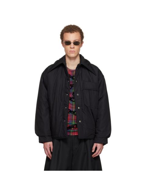 Black Puffer Overshirt