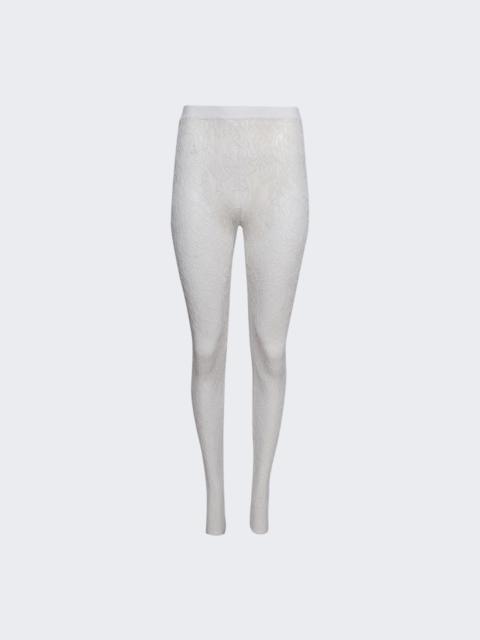 Lace Stirrup Legging White