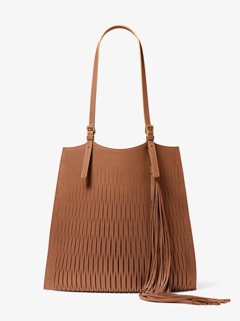 Marianne Perforated Leather Market Bag