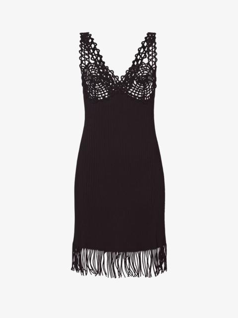 Rib Knit Lace Dress