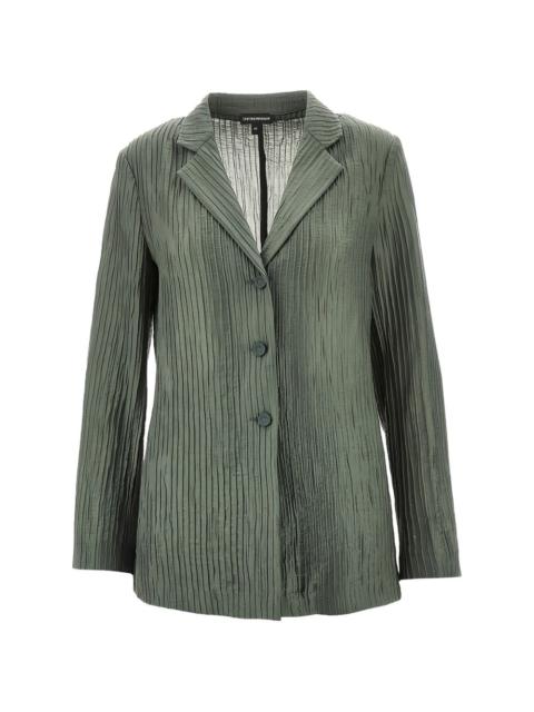 pleated blazer