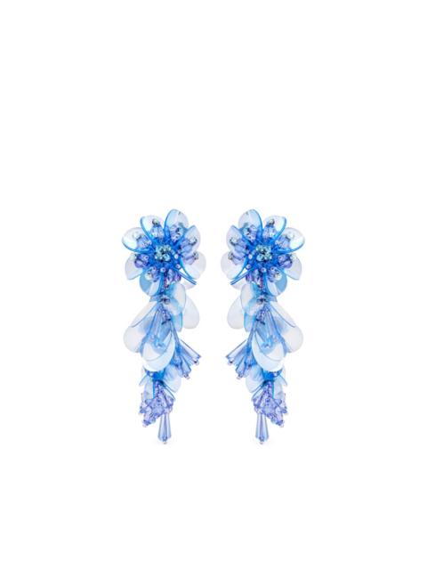 flower beaded earrings