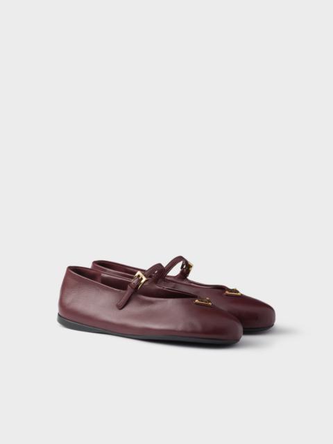 Nappa leather ballerinas
