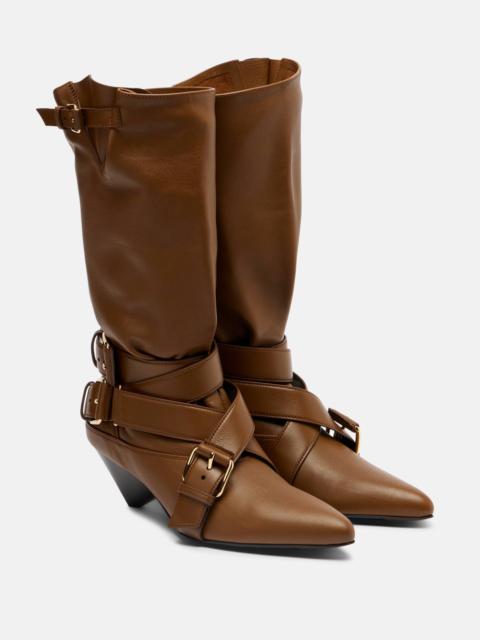 Orla 50 leather knee-high boots
