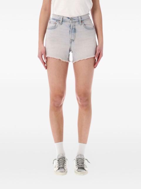 501® Curve frayed shorts