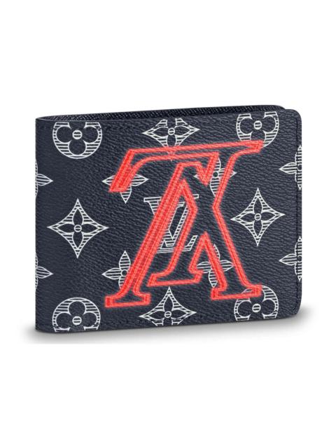 Louis Vuitton Multiple Wallet Monogram Upside Down Ink Navy