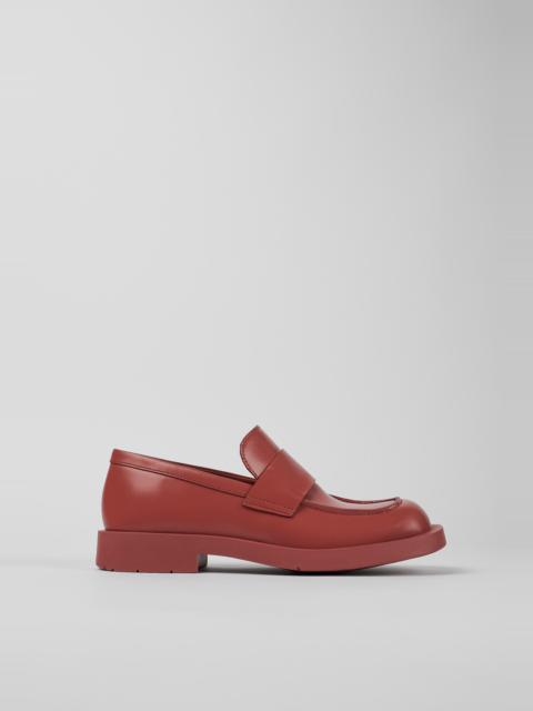 Red Leather Moccasin