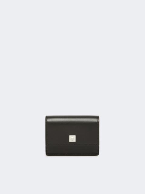 Leather purse - BLACK