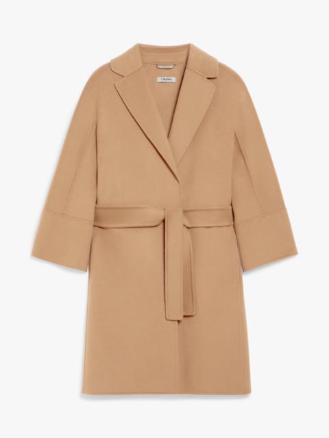 ARONA Short double-faced wool coat