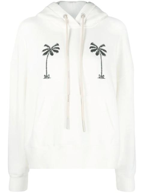 graphic-print cotton hoodie