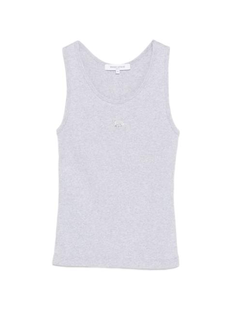 logo-patch tank top