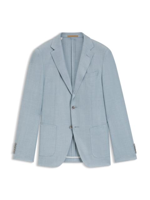 SLIM-FIT JACKET IN WOOL, SILK AND LINEN
