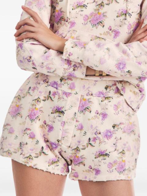 Renato floral frayed shorts