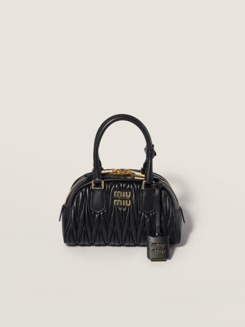 Arcadie matelassé nappa leather bag