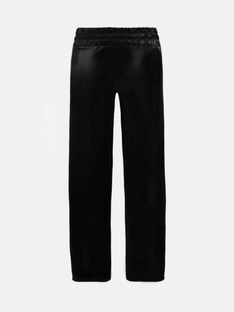 S*X TAPE TRACKSUIT BOTTOMS WET GLOSS BLACK