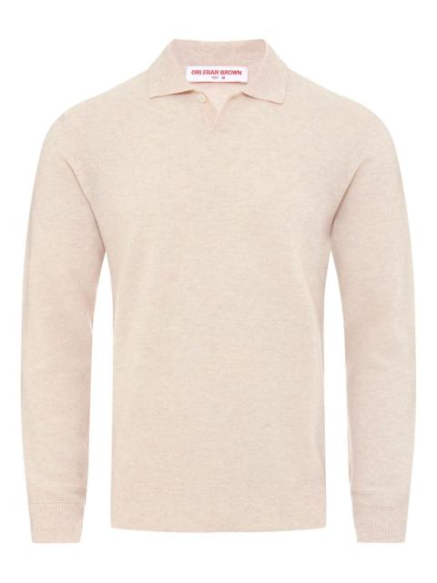 Bruno longsleeved cashmere polo shirt