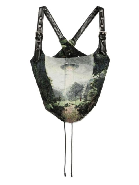 Harness Tapestry Bustier vest