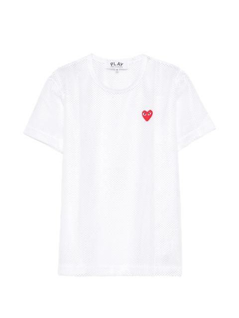Red Heart Emblem Mesh Tee