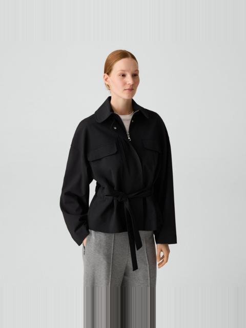 Cinched Flight Jacket in Good Wool