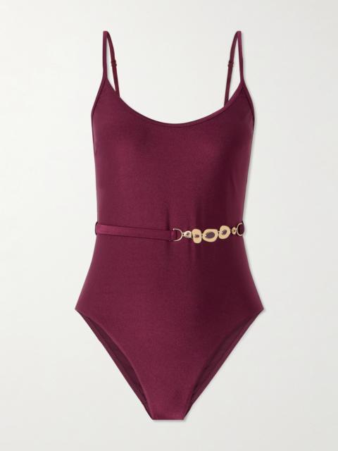 Awaken Embellished Belted Swimsuit