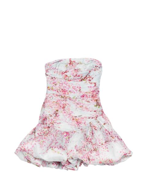 Ambrose ruffled floral mini dress
