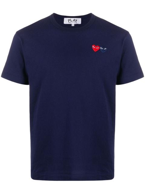heart patch short sleeve T-shirt