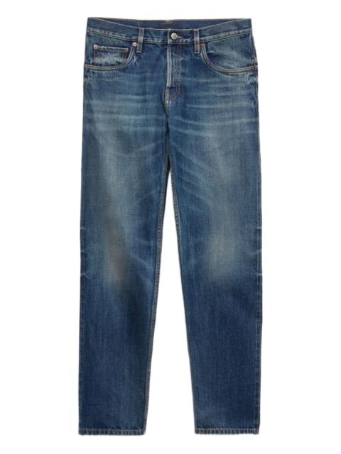 Selvedge straight-leg jeans