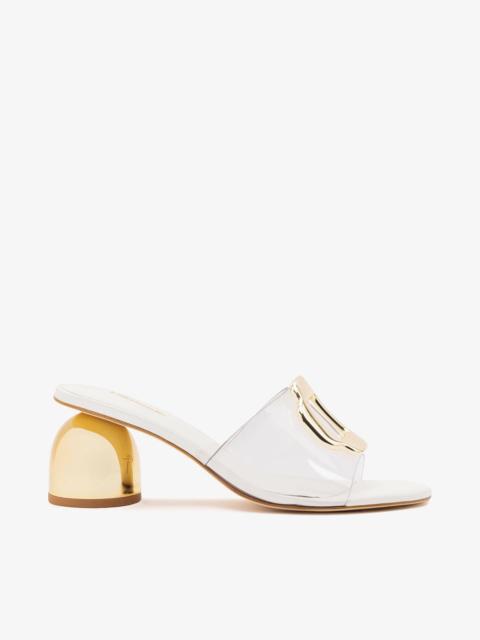 Margherita Clear Mule White Leather