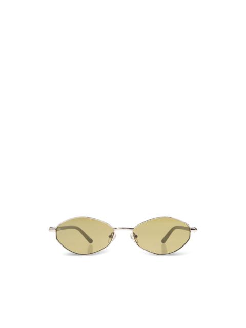 oval-frame sunglasses
