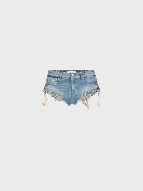 DENIM SHORTS WITH CHARMS