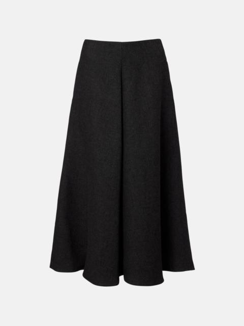 Layered Coolness high-rise midi skirt
