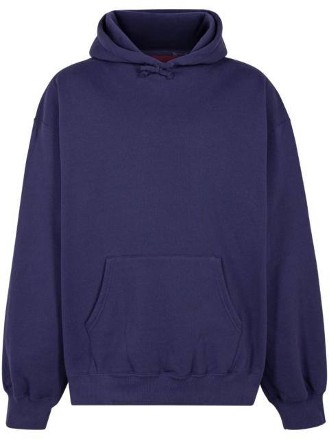 satin appliquÃ© "FW23 - Washed Navy" hoodie