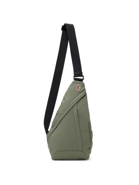 Khaki Water-Repellent Crossbody Backpack